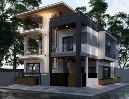Luxury Exterior Elevation Design in Thane by REALSPACE
